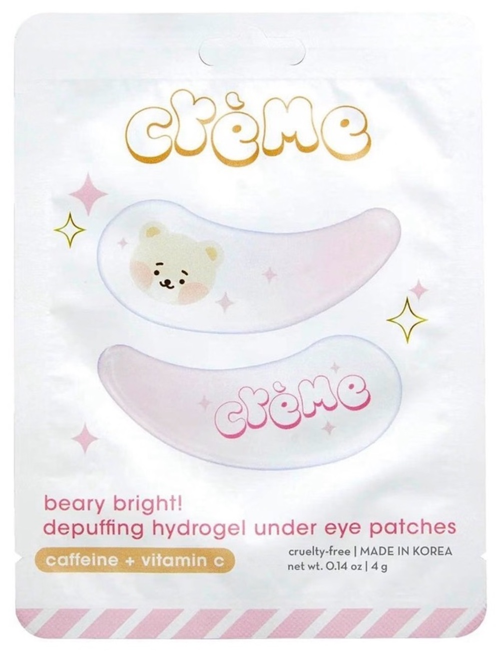 THE CRÈME SHOP 3 Beary Bright Eye Patches